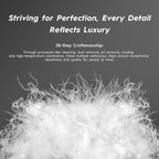 Globon Ultra Soft Down Pillow Standard Size, All Down Filled Bed Pillow for Sleeping, 100% Cotton Shell 500 Thread Count 700 Fill Power, Soft Hotel Collection Down Feather Pillow 20" x 26" 1 Pack