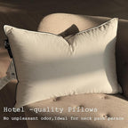 Luxurious Down Pillows - Standard Size, High Fill Power, Breathable Cotton Blend Shell,Down Pillow Ideal for Every Night (White, Standard (Pack of 1))
