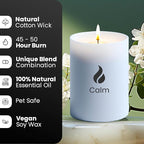 Natur IX Bundle: Calming & Energy Candles – All Natural, Non-Toxic Soy Candles with Essential Oils | Pack of 2, 8.3oz Each