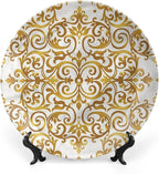 XISUNYA 8 Inch Decorative Plate, Victorian Porcelain Plate, Victorian Lace Floral Print Ceramic Wall Hanging for Fine Dining Upscale Events, Dinner Parties, Weddings, Catering, Muticolor