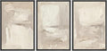 MUDECOR Framed Wall Art Print Set Neutral Abstract Modern Minimalist in Beige and Cream Tones Illustrations Modern Art Boho Decorative Colorful Chic for Living Room, Bedroom, Office - 24"x36"x3 Black