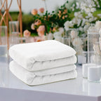 Tinideya 12 Pcs Flannel Fleece Throw Blanket Bulk 50 x 60 Inch Soft Fleece Blanket Warm Throw Blanket Coral Blankets for Couch Sofa Home Wedding Gifts Season (Cream White)