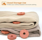 Homode Cedar Chips and Bags, Fresh Cedar Wood Rings and Sachets for Clothes and Shoes Storage, Ideal for Closets and Drawers, 40 Pack