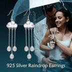 URONE 925 Sterling Silver Earrings Hook Dangle Earrings Jewelry Gifts for Women