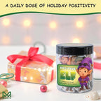 Positive Elf Jar – 60 Funny Emotional Support Jar, Christmas Gifts for Kids, Tweens, Teens, Women, Coworkers, Teachers, Sisters, Friends – Christmas Stocking Stuffer for Teens, Tweens, Kids