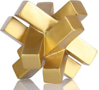XMGZQ Gold Knot Statue for Coffee Table Decor,Modern Minimalist Geometric Knot Sculpture and Figurines,Abstract Art Line Decorative Ornaments Knick Knacks for Shelves,Bookcase,Console,Tabletop,Entry