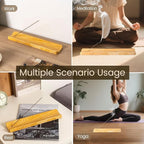 Koville Marble Incense Holder, Incense Holder for Sticks, Incense Sticks Holder Ash Catcher for Meditation Yoga SPA, Natural Stone Incense Burner, Home Table Decor (Yellow)