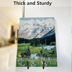 IBosins 5 Pack 14 Inch Plate Holder Display Stands, Large Metal Black Frame Stand for Picture, Book, Photo Easel, Creation, Collectibles