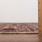 Keen Home Design 2x10 Rug - Machine Washable Runner with Non-Slip Backing, Ideal for Hallway, Entryway, Kitchen, Laundry Room - Vintage, Easy Clean, Durable, Low Pile Rug - (2'6" x 10')