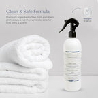 FIELD FLEUR Lake Side Linen & Room Spray 15.5 oz - Aromatic & Refreshing Bedding & Fabric Mist – Air Freshener for Clothes & Sofas - Notes of Amber, Citrus, Coconut, Musk & Sandalwood - Made in USA