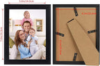 Giftgarden 6x8 Picture Frame 7 Pack, 6 by 8 Black Photo Frames Set for Wall or Tabletop Display