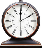rnuie Desk Clock for Table Decor, Retro Mantel Clock Battery Operated for Fireplace Mantel, Living Room, Bedroom, Office, Desktop Decoration