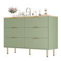 GarveeHome 6 Drawers Dresser for Bedroom, Fluted Dresser Chest of Drawers with Handle, Wood Modern Dressers for Closet, Bedroom Furniture Storage Organizer for Living Room, Hallway