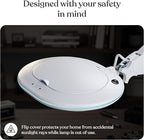 Brightech LightView Pro XL Magnifying Desk Lamp with Clamp, Adjustable Magnifying Glass with LED Light for Crafts, Reading, Close Work, Dimmable Light Magnifier with Wide Glass Lens