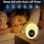 Wake Up Light Sunrise Alarm Clock - Sunrise Simulation & White Noise Machine with 30 Soothing Sounds, 14 Color Dimmable Night Light, Dual Alarms for Heavy Sleepers/Adults/Kids, Digital Clock Timer
