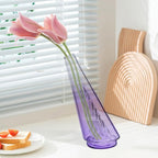 Mini Gradient Glass Vase, Exquisite Desktop Decorative Vase, Pro Glass Replacement (Transparent)