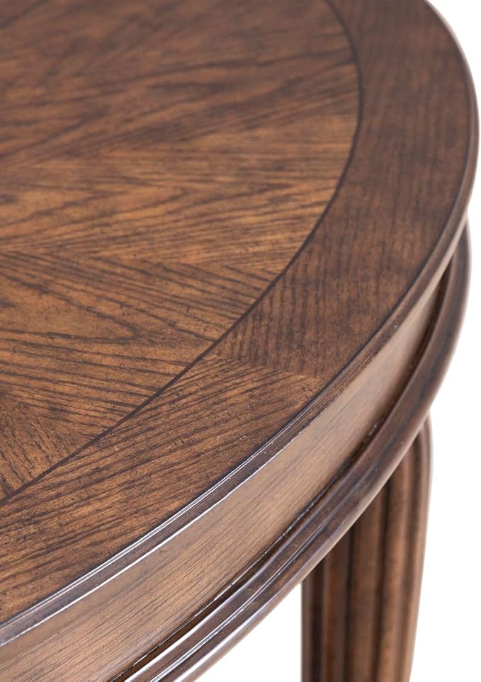 Liberty Furniture Allington Demilune Sofa Table for Living Room - Satin Sienna