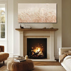 GAIDUOMAI Botanical Artwork Reed Wall Paintings Meadow Wall Art Modern Landscape Prints Office Wall Decor 24"x48" Home Living Room Decorations