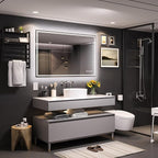 48x36 Inch LED Bathroom Mirror with Frontlit & Backlit（Independent Control）, Lighted Mirror for Bathroom Wall with 3-Color Dimmable & Anti-Fog, Vanity Mirror with Lights