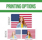 Custom Flag (1x1.5FT to 5x8FT) by BCB Print for Business | Personalized Outdoor Flags with Grommets for Advertising, Events | HD Printed Custom Sign Flag | Express Dispatch+Ship | Made in USA