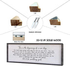 Surfapans This Is The Beginning Of A New Day Wall Decor 32"x12" Modren Large Farmhouse Living Room Inspirational Wood Framed Art Sign Office Home Inspiring Positive Quote Family Decoration (Black)