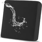 Waterproof Couch Cushion Covers, Stretch Sofa Seat Covers, Reversible Furniture Protector for Pets with Elastic Bottom, Washable(Loveseat Cushion, Black)