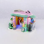 Pet Grooming Trailer Animated Christmas Village with LED Lights and Music