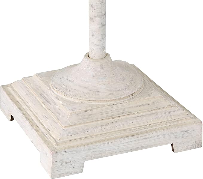 Barnes and Ivy Verona Traditional Shabby Chic 61 1/2" Tall Standing Floor Lamp Skinny Vintage White Living Room Bedroom House Reading Office Home Decor Entryway Dining Indoor Family Bedside