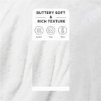 Bedsure GentleSoft Fuzzy Sherpa Faux Fur Twin Blanket White Cozy Gifts for Women Men, Soft Fleece Plush Warm Minky Thick Blanket Twin Size for Bed, Couch, White Room Decor Dorm Essentials, 60x80