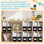Fuutreo 12 Pieces Book Bins for Classroom Plastic Binder Holder Magazine Stuff Folder File Organizer Box for Home Office School Supplies (Black)