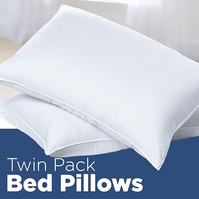 Martex 2-Pack Queen Pillows - Hotel Quality - Cozy Premium Bedding for All Sleep Positions