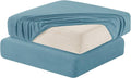 Hokway 2 Piece Couch Cushion Slipcovers Stretch Reversible Cushion Replacement Slipcovers Sofa Cushion Covers(Smoky Blue, 2)