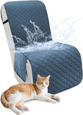 Reclining Sectional Couch Covers 100% Waterproof L Shape Recliner Couch Covers for Sofa Pets Washable Anti Slip 1 Additional Couch Cover for Reclining Couch (Additional Seat, Dark Blue)