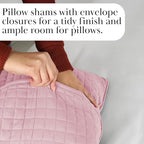 Southshore Fine Living, Inc. Stitched Twin XL Comforter Quilt Bedding Set, Dorm Room Bedding, Stain Resistant, Machine Washable Bedspread, XL/Twin Pink Quilt Bed Spread w/Pillow Sham, Pastel Pink
