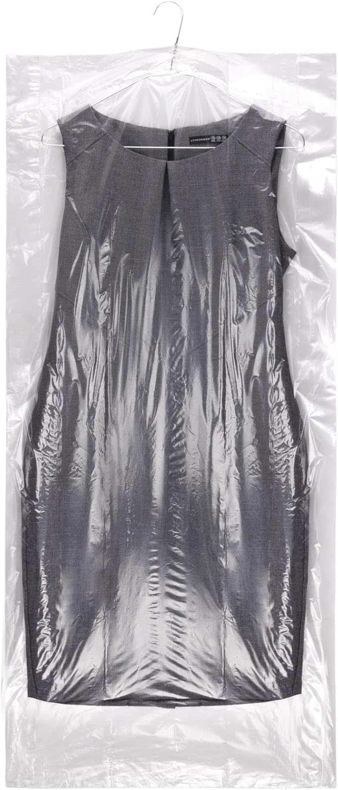 HANGERWORLD 20 Clear 45inch Dry Cleaning Laundry Polythylene Garment Cover Protector Bags 80 Gauge