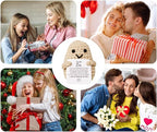 WASTIME Funny Knitted Wool Doll Toy with Positive Card - Creative Cute Mini Crochet Positive Potato Dolls Cheer Up Gift for Family Kids Friends Encouragement Decoration (B- to My Son)