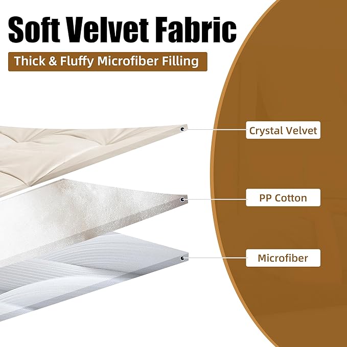 HOMBYS Floor Lounger Pillow Foldable and Tufted Design Long Floor Cushion for Yoga, Reading, Sleeping, Meditation, Elastic Band for Roll Up and Easy Storage, Machine Washable (Beige, 62"x27")