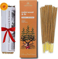 Balsam Cedar Incense Sticks - (80 Scented Sticks) Charcoal Free, Made from Upcycled Flowers | Like Freshly Cut Christmas Tree Incense Sticks, Cypress Woodsy & Moss Notes | for Holiday Cheers