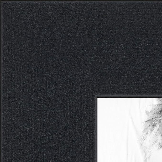 ArtToFrames PinPix 12x36 Inch Custom Cork Bulletin Board. This Waves in Black and White Pin Board Has a Fabric Style Canvas Finish, in a Satin Black Frame (PinPix-194-12x36_FRBW26079)