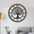 Wall Clocks for Living Room Decor - Tree of Life Big Wall Clock, Quiet and No Ticking Suitable for Wall Decor, Living Room Decoration, Kitchen Decoration (16 in)