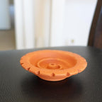 Clay Spiral Incense Burner | Handmade Clay Incense Holder | Terra-Cotta | Holds 1 Regular, 1 Joss Stick and Rope Incenses | Incense Stand Ash Catcher | Rope Incense Burner