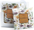 12 Pack Large Vanilla Scented Sachets – Hanging Closet & Drawer Deodorizer & Air Freshener, Long-Lasting Aroma