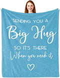 Pubrave Get Well Gifts for Women After Surgery, Inspirational Gifts for Women, Sympathy Gift, Thinking of You Gifts, Breast Cancer Gifts for Woman, Feel Better Gifts, Healing Blanket Blue 60x50in