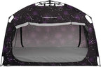 Indoor Instant Privacy Bed Tent for Sleeping,Quick Set-up Bed Canopies,Portable Bed Drapes with Large Space and 3 Doors (Starry, Full)