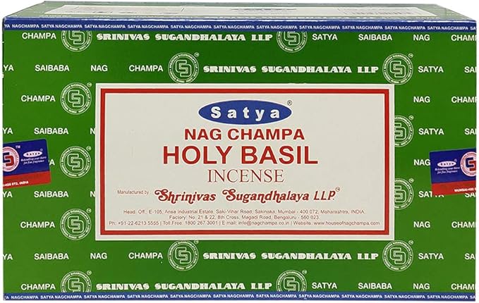 Holy Basil Incense Sticks and Incense Stick Holder Bundle Insence