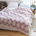 LOMAO Sherpa Fleece Blanket Fuzzy Soft Throw Blanket Dual Sided Blanket for Couch Sofa Bed (Pink, 90''x90'')
