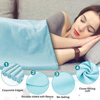 Newwiee 24 Pcs Fleece Throw Blankets Bulk 50'' x 60'' Oeko-tex Standard 100 Certified Spring Outdoor Wedding Guest Blankets Lightweight for Sleepover Donation Lap Pet Sofa Home (Pastel Colors)