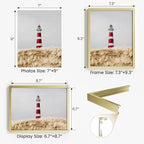7x9 Aluminum Metal Picture Frame,Tempered Glass Gold Photo Frame 7x9 for Family Photo,Posters,Art,Document to Wall Mount Horizontally or Vertically