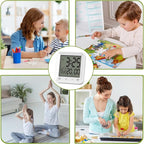 Digital Shower Clock Waterproof, Bathroom Wall Clock Timer with Touch Screen, Temperature, LCD Display, Suction Cup Hanging Hole Stand for Kids and Adults