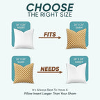 Pillowflex Synthetic Down Alternative Pillow Inserts for Shams - Comfy Pillows for Sleeping, Perfect Pillow & Best Sleeping Pillows, Handmade Down Alternative Throw Pillow Inserts - (26x26 Set of 2)